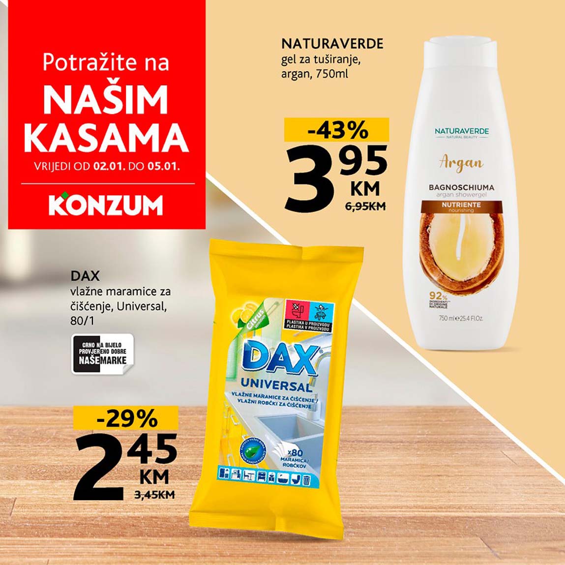 konzum sniženja na kasama